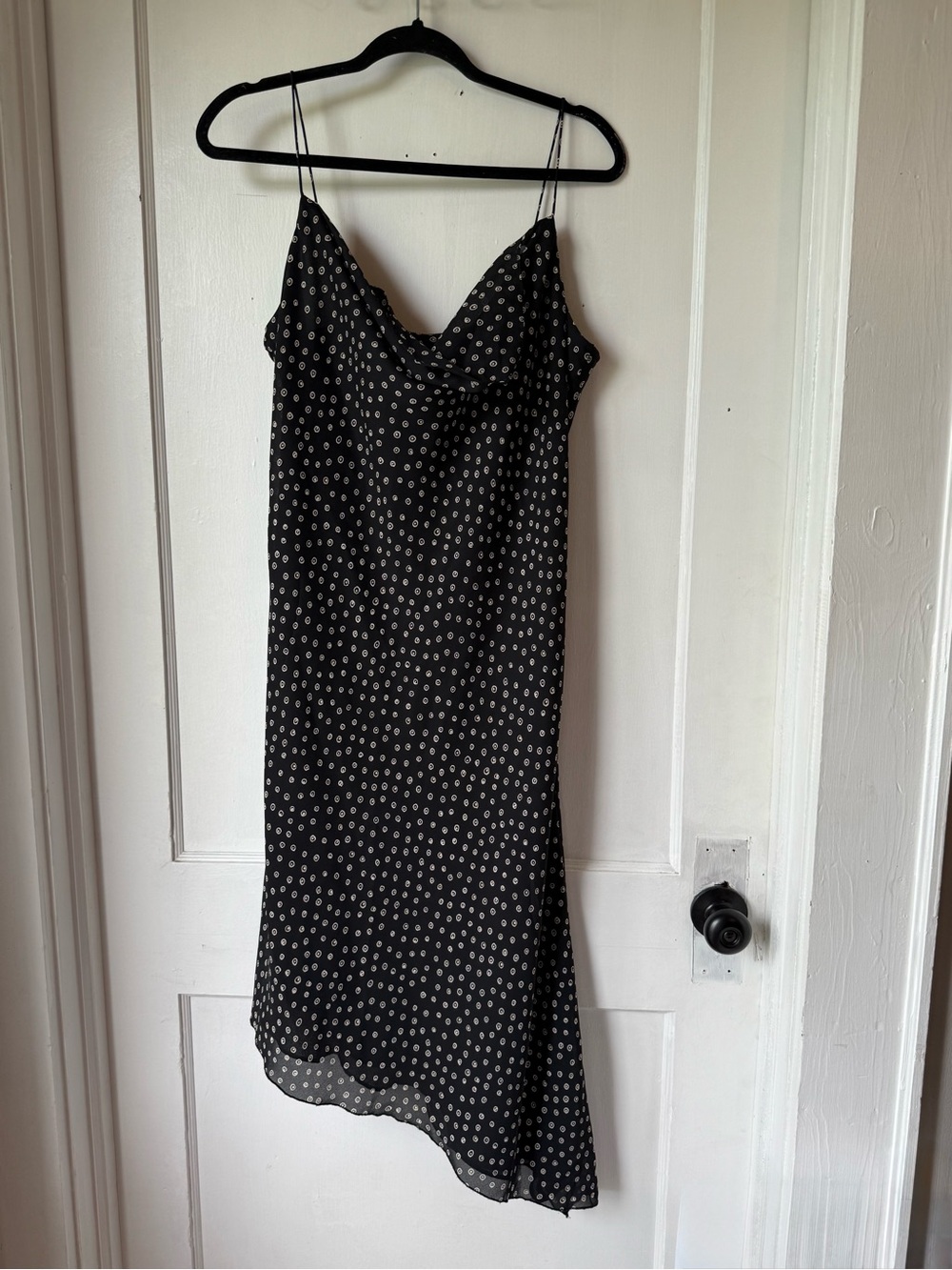 Vintage 90’s Kathie Lee Collection Black and White ring dots size 16 EUC